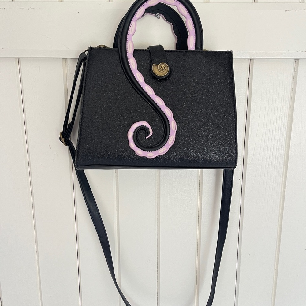Loungefly Boxlunch Ursula Black Ursula Handbag with Tentacle Design